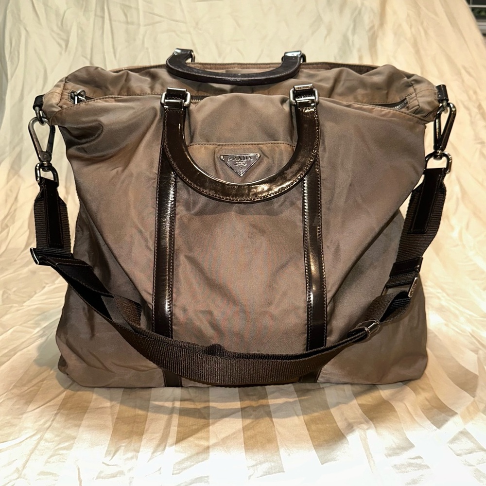PRADA Prada handbag BN1050 nylon khaki